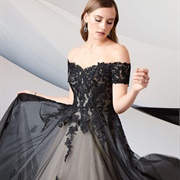 Off-Shoulder Lace, Wedding Dress