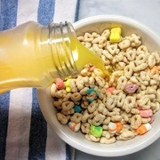 Cereal and Orange Juice