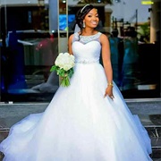 Sweetheart Bodice Under Illusion Neckline