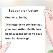Being Suspended From School