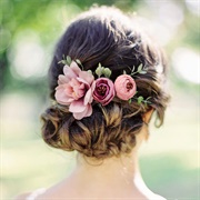 Flowers in Bridesmaids' Hair