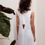 Deep V-Back Over Crop Top