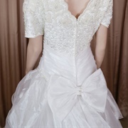 Bow on Backside of Dress