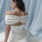 Off-Shoulder Back With Gap to Top of Bodice