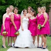 Hot Pink/Bright Pink for Bridesmaids