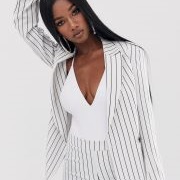 Pinstripe Suit for Bride