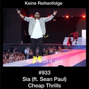 #519 Cheap Thrills by Sia Featuring Sean Paul