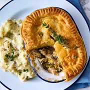 Chicken, Leek and Mushroom Pie