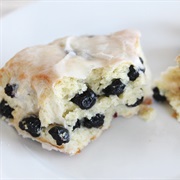 Meyer Lemon Glazed Blueberry Buttermilk Scone