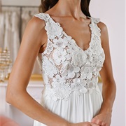 Bodice of 3D Flower Lace