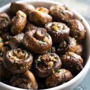 Garlic Roasted Mushrooms and Onion
