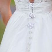 Graduated Size Buttons on Back of Dress