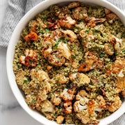 Herb Couscous With Roasted Cauliflower