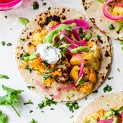 Air-Fried Cauliflower Taco