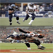 NFL Football: "San Diego Chargers at Seattle Seahawks" or "Cincinnati Bengals at Denver Broncos"