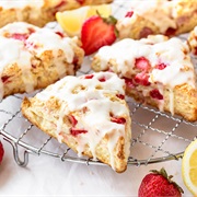 Strawberry Lemonade Scone