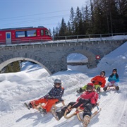 Schlittelabenteur in Begrün
