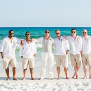 Shorts on Groomsmen