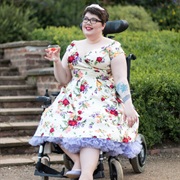 Colored Petticoat or Crinoline Under Dress