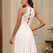 Multiple, Small Keyholes in Back of Wedding Dress