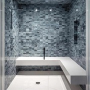 Walk-In Shower With Bench