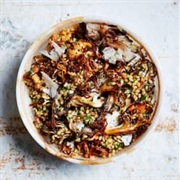 Barley and Arugula Salad With Pork and Mushrooms