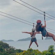 Ziplining