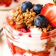 Lactose Free Fruit and Yogurt Parfait