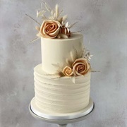Apricot Rose Cake