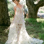 Embellished, See-Through Overskirt