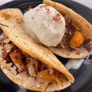 Pumpkin Spice Tortilla Taco