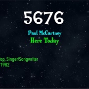 #8839 Here Today by Paul McCartney