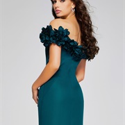 Floral Off-Shoulder Ruffle