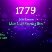 #7754 (Just Like) Starting Over by John Lennon