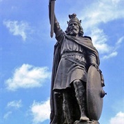 Alfred the Great Unites England (Winchester, UK)