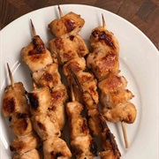 Tahini Chicken Skewers