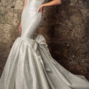 Bow on Side of Mermaid Skirt Flare