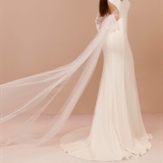 Sheer Bow Flowing Into Train