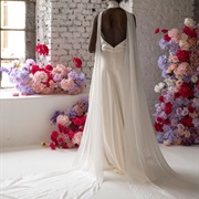 Long Scarf Behind Dress (Like Train)