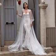 Full Overdress Style Bridal Cape