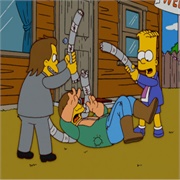 The Simpsons: "Haw-Hawed Couple" (S18,E8)