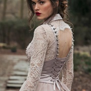 Metal Spiked Studs on Wedding Dress