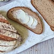 Caraway Rye Bread With Hummus