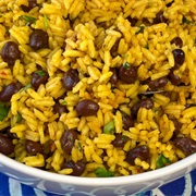 Yellow and Black Food