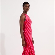 Diagonal Stripes on Dress