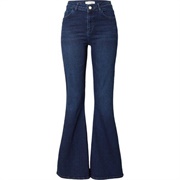 Flared Denim Jeans Navy Blue