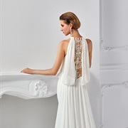 Dual Back Drapes on Dress
