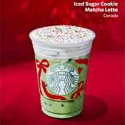 Iced Sugar Cookie Matcha Latte