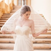 Gilded Lace Edge on Veil