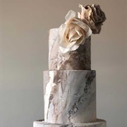 Stone Texture Wedding Cake